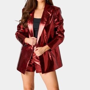 New BUDDY LOVE Avery Oversized Blazer in Bronze Size Small